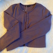Cardigan Zara in maglia viola