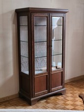 Mobile vetrinetta legno cristallo 83x170x45 cm