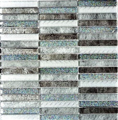 Mosaico bacchette argento - mosaico,