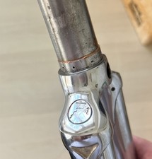 GAZELLE CHAMPION MONDIAL AB SPECIAL forcella stradale cromata tubo Reynolds aero corona