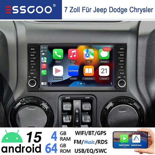 Autoradio 64gb per jeep - autoradio, 7"