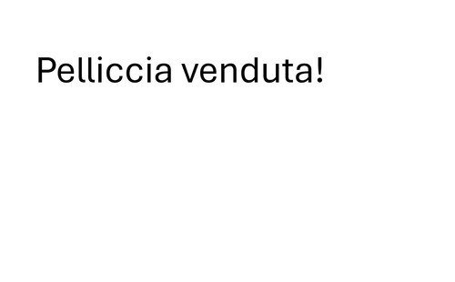 Pelliccia visone venduta - -, venduta!