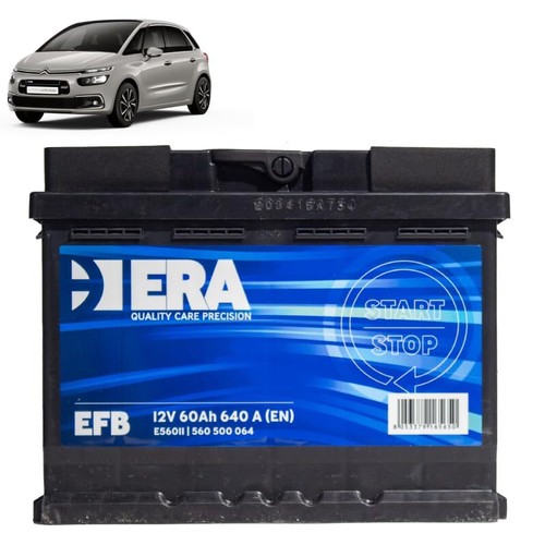 Batteria 60ah efb per citroen - efb,