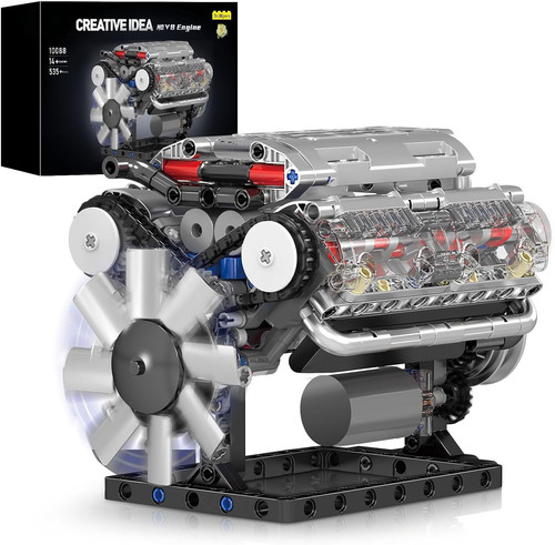 Kit modellino motore fai da - v8,