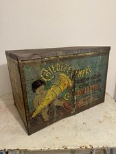 Scatola latta pubblicitaria