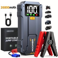 Avviatore di Emergenza Auto 7000A 12V 26800mAh Jump Starter Booster Schermo LCD