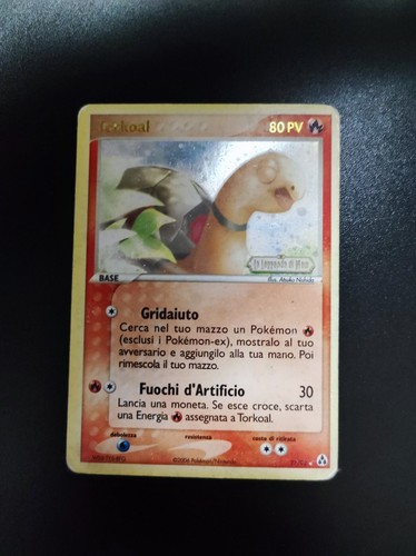 Pokemon card torkoal - ex, legend
