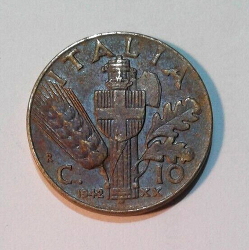 Moneta centesimi 1942 - moneta-10, centesimi-1942-regno