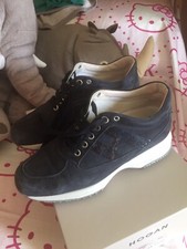 Hogan Donna Blu Di Camoscio