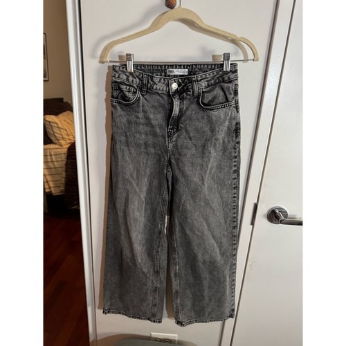 Jeans zara lavato - nero, cropped