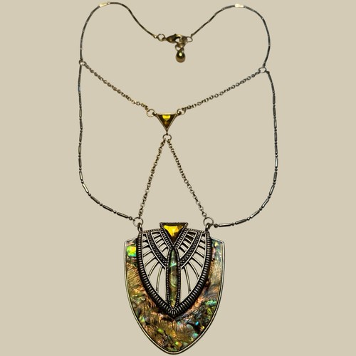 Collana art nouveau tono oro - art,