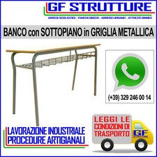 Banco scolastico biposto con