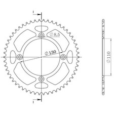 Corona alluminio passo 420 - corona,