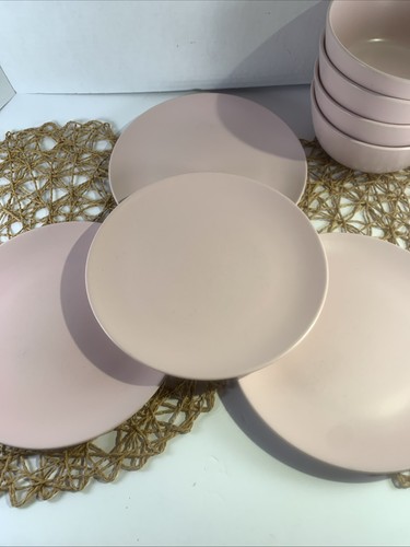Set piatti insalata - piatti, rosa