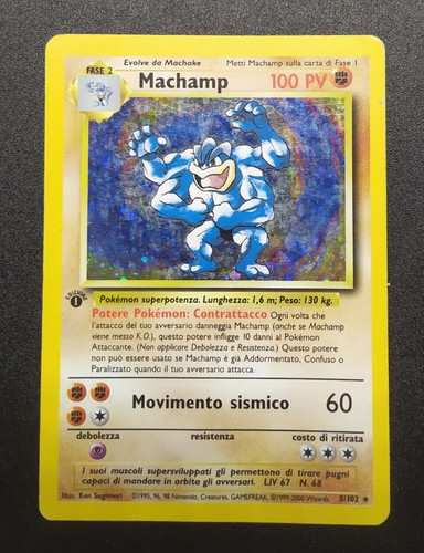 Machamp holo prima edizione - prima,