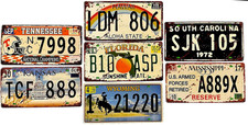 Lotto Di 7 Targhe per Auto