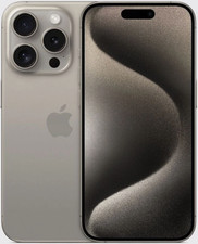 Apple iPhone 15 Pro - 256 GB - Titanio Naturale (Grigio) - Buono - Spedizione Gratuita in IT