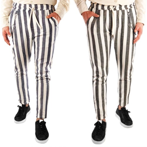 Pantalone uomo cotone - pantalone, righe