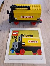 Lego 136 Vagone Carburante Shell Tanker Wagon 1975 Vintage