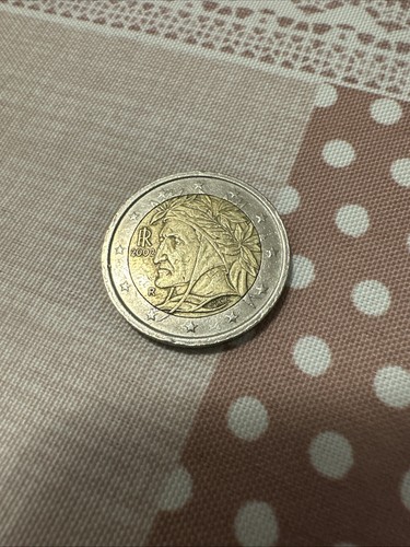 Moneta euro italia dante - 2,