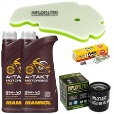 Manutenzione Olio 2L Filtro Aria Filtro Olio Candela per Piaggio X7 125 ie Evo X 7 09-14