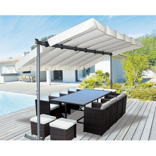 Pergola 6x3 in acciaio - 3.6x3,