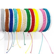 Bracciale amicizia in corda nylon regolabile unisex Braccialetto portafortuna