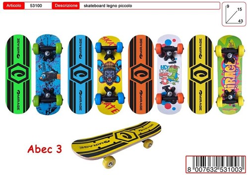 Skateboard legno 43 - skateboard, cm.43