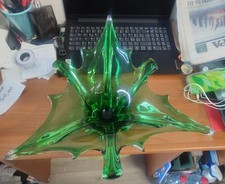 CENTRO TAVOLA FOGLIA IN VETRO DI MURANO