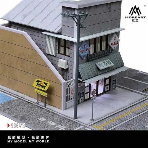 Diorama pressofuso garage - 1:64,
