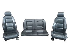 Black Leather Seat Set