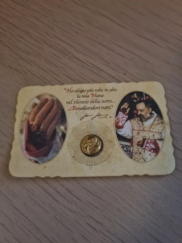 Reliquia padre pio - padre, santino