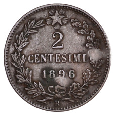 ITALIA Umberto I - 2 Centesimi 1896 RR !