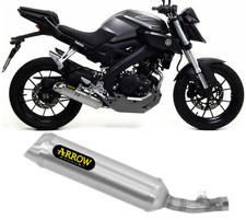arrow scarico omologato thunder alluminio yamaha mt125 mt-125 2016 16 2017 17