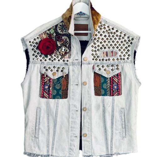 Gilet levi denim - gilet,