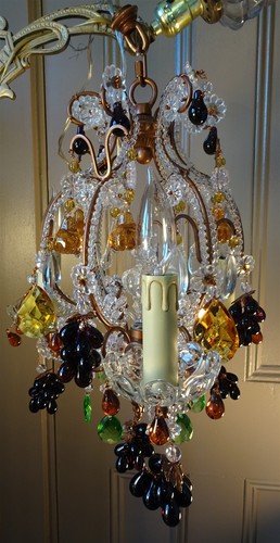 Lampadario vintage vetro - in,
