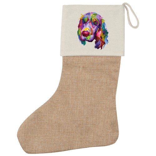 Weihnachtsstrumpf cocker - weihnachtsstrumpf,