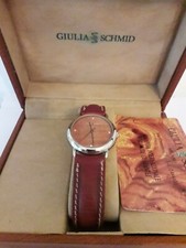 Orologio GIULIA SCHMID quadrante in legno 