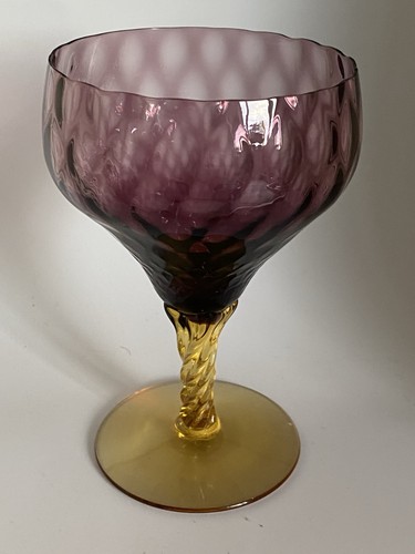 Calice vetro viola ametista