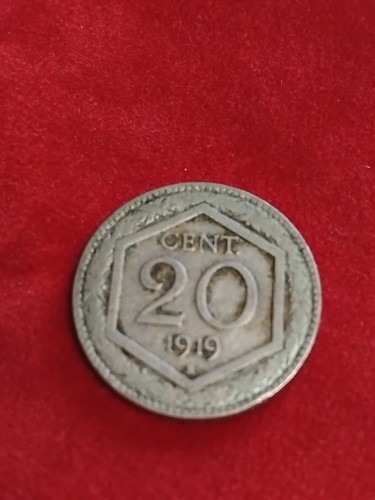 Centesimi 1919 esagono - esagono,