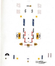 Decal 1/43 Ferrari 640 Mansell Berger 1990 BBR from Chiodini