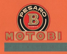 Adesivo Sticker Vintage Autocollant Aufkleber Moto Tuning Motobi Pesaro