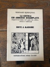 Rosenthal Bernard (Gianni-Emilio Simonetti) La critica Ein anderer schauplatz