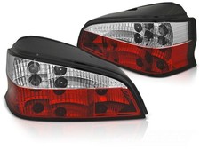 Coppia Fari Fanali posteriori Rosso-Bianco per Peugeot 106 Restyling 1996-2005 L