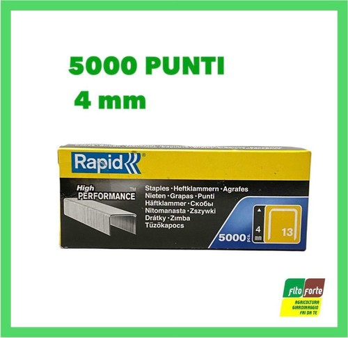 Punti rapid 4mm per fissatrice - punti,