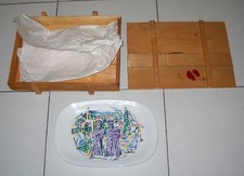 Piatto d'artista Ceramica PIERO GAULI Omaggio ungherese Serigrafia Numerato Dish