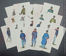 Serie Completa 20 Cartoline Uniformi Storiche 5° Rgt Alpini - Ed. Manfrini