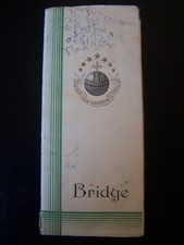 Carnet ancien Bridge liqueur