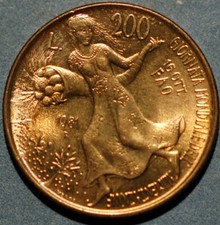 1981 Italy 200 Lire FAO World