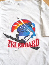 T-shirt Team Teleboard Monoski uomo grande sci di Gildan cotone pesante